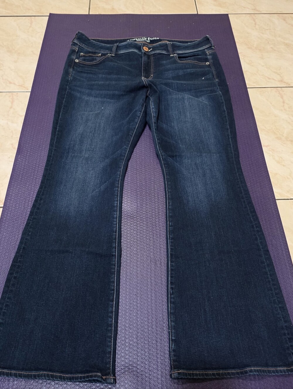 American Eagle Outfitters Dark Blue Flare Jeans